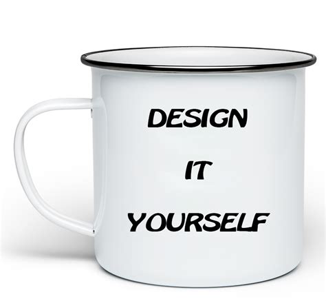 design your own enamel mugs